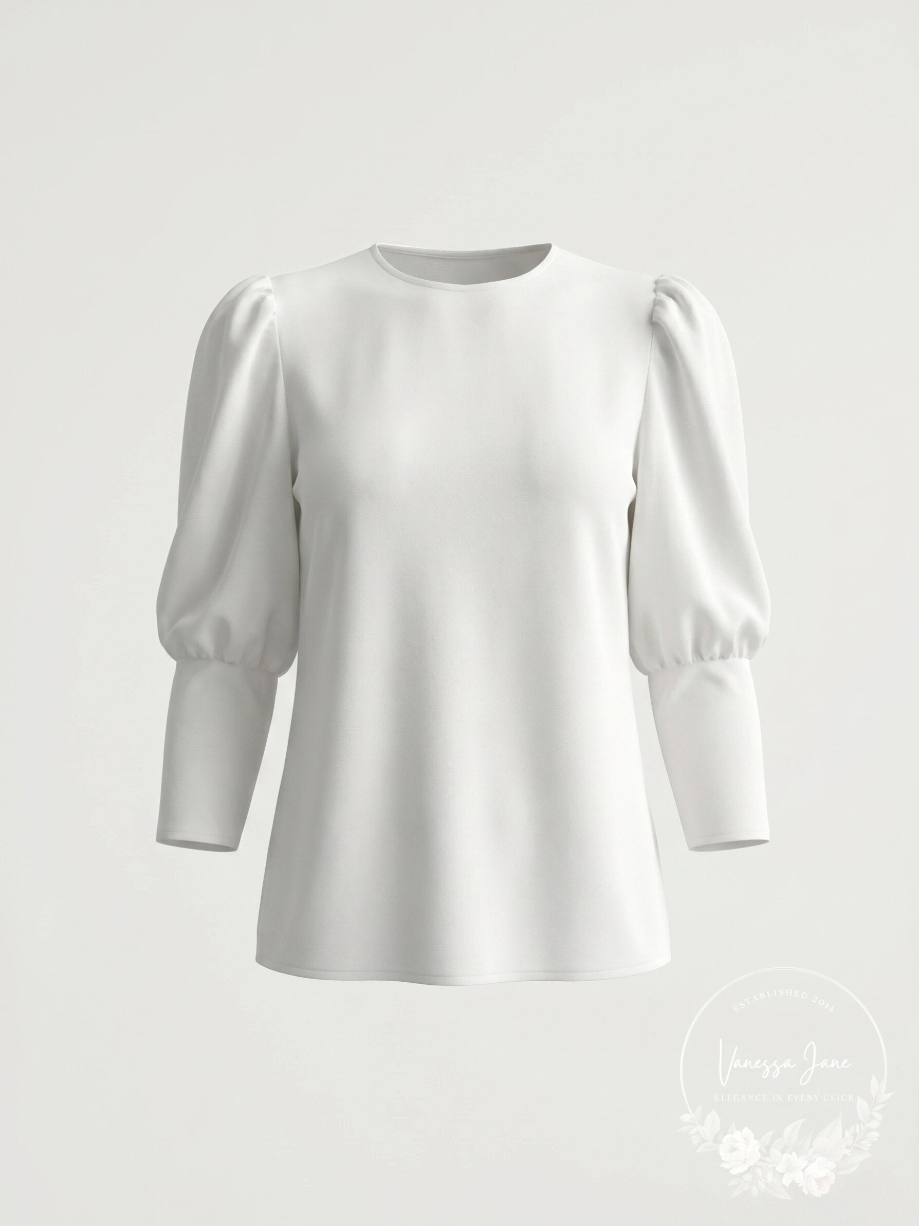 Aqua Bishop Sleeve Top, Size Medium