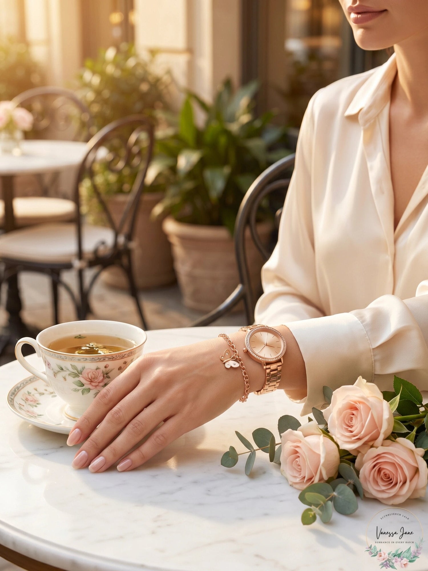 Inc International Concepts Womens Rose Gold-Tone Bracelet Watch 38mm