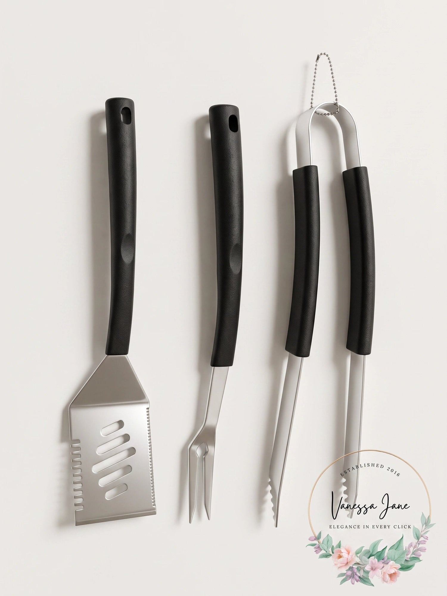 Just Grillin 3-Piece BBQ Kickstand Tool Set