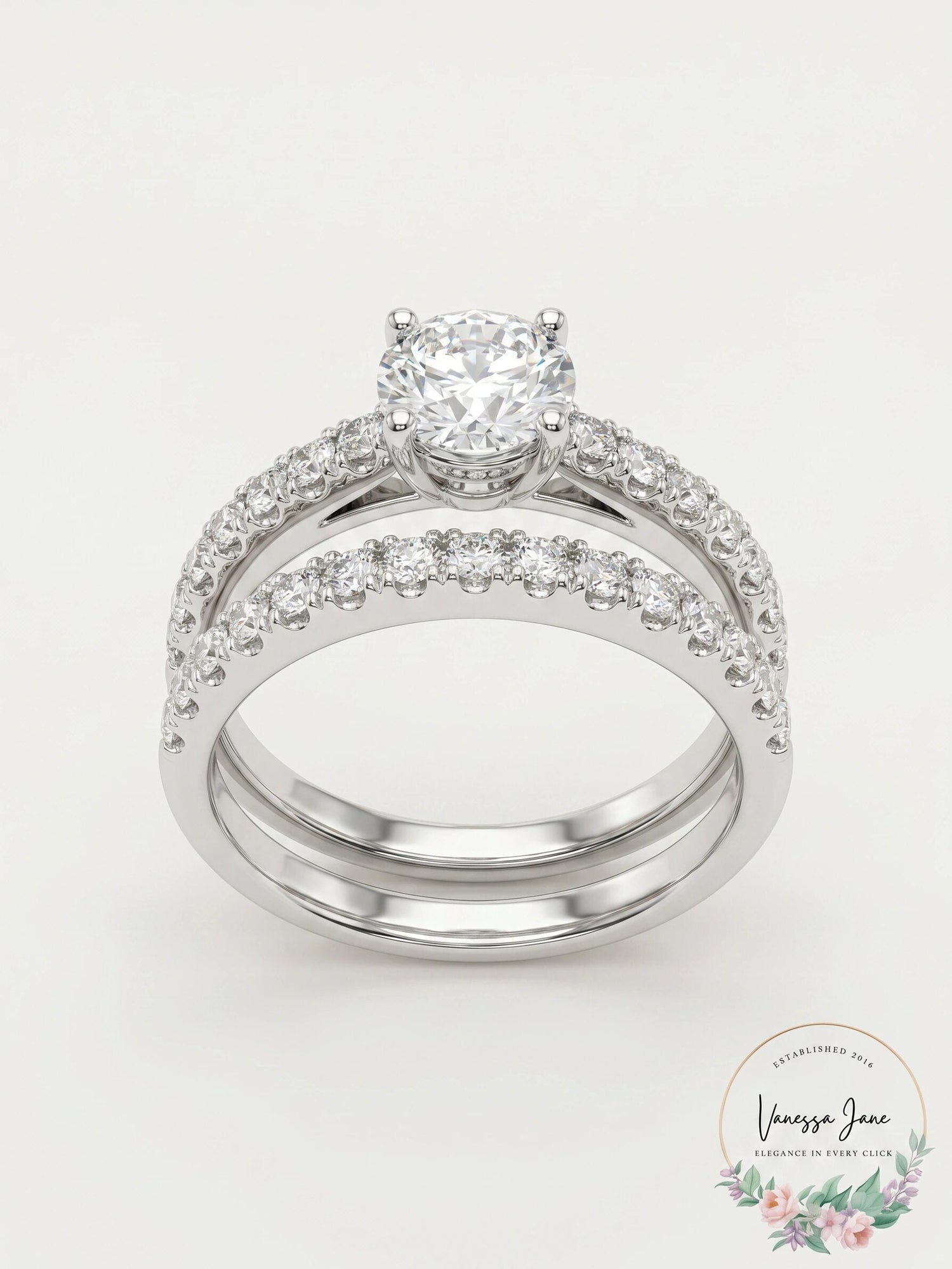 Charter Club Ring Set, Cubic Zirconia Engagement , Size 5
