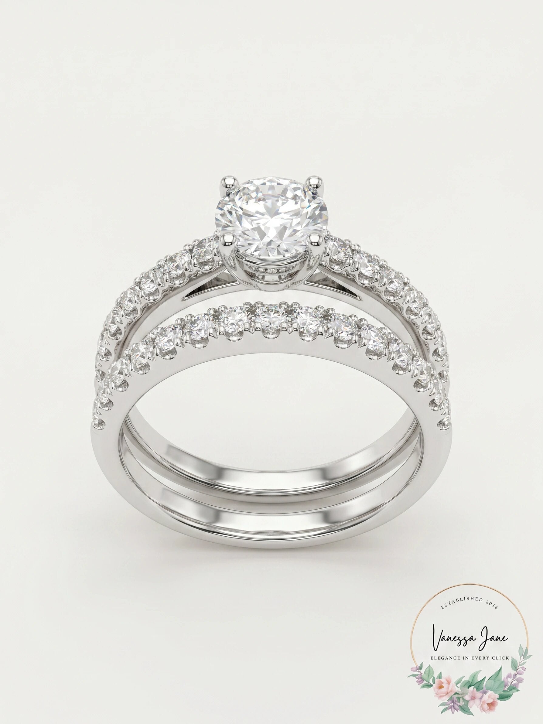 Charter Club Ring Set, Cubic Zirconia Engagement , Size 5