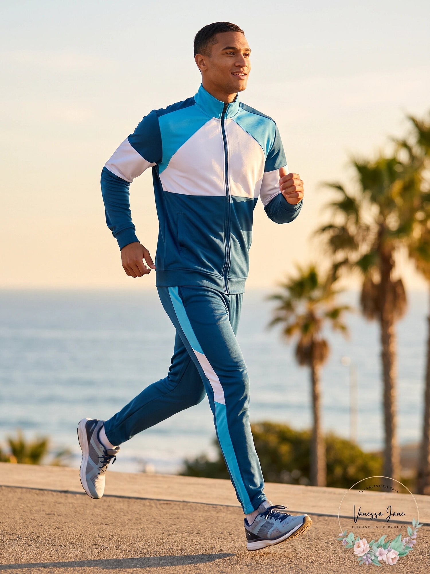 ID Ideology Mens Colorblocked Track Jacket