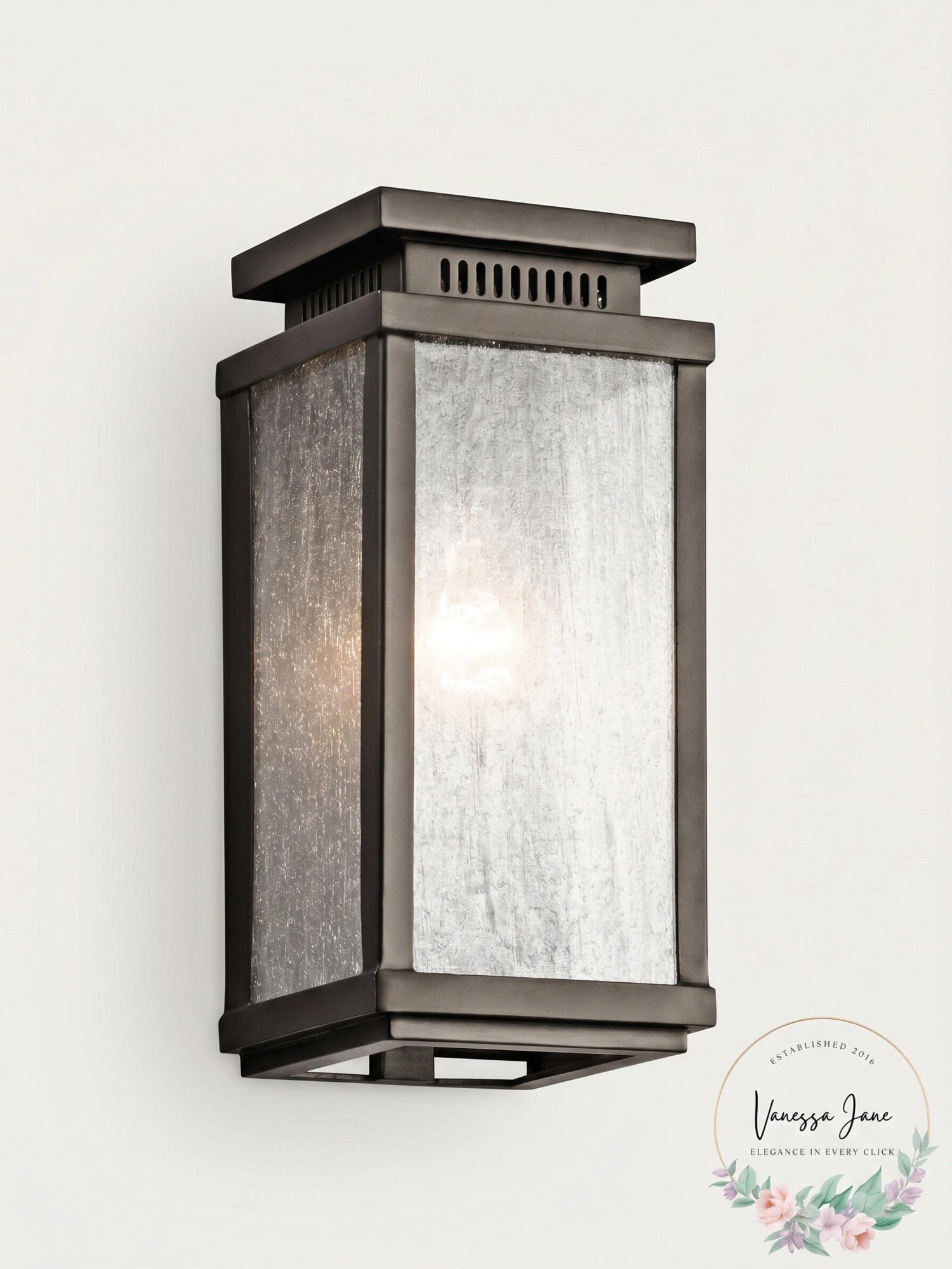 Kichler Lighting 49384OZ Manningham 1LT 11IN Exterior Wall Lantern, Olde Bronze