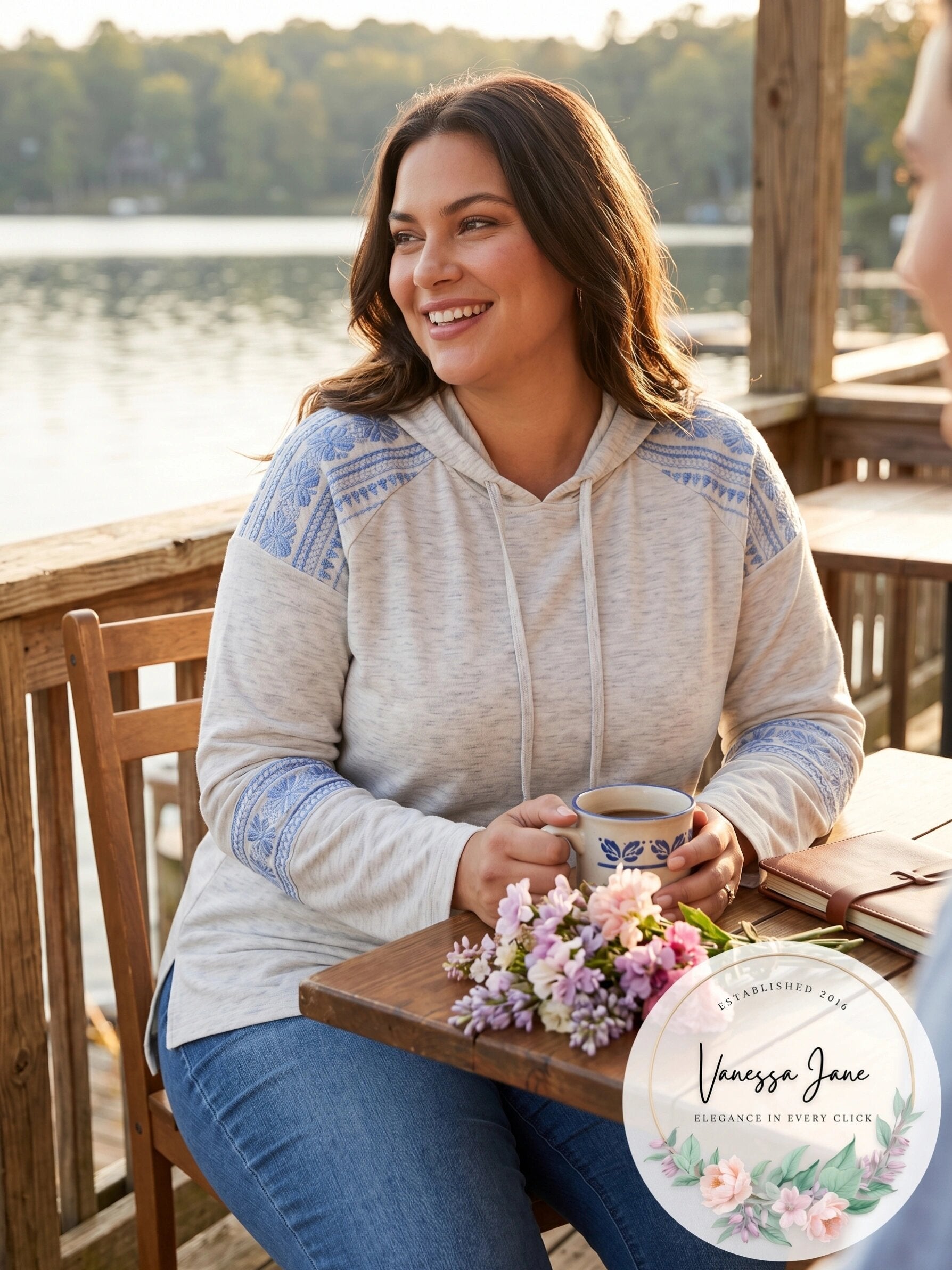 Style &amp; Co. Womens Embellished Hoodie Sweatshirt