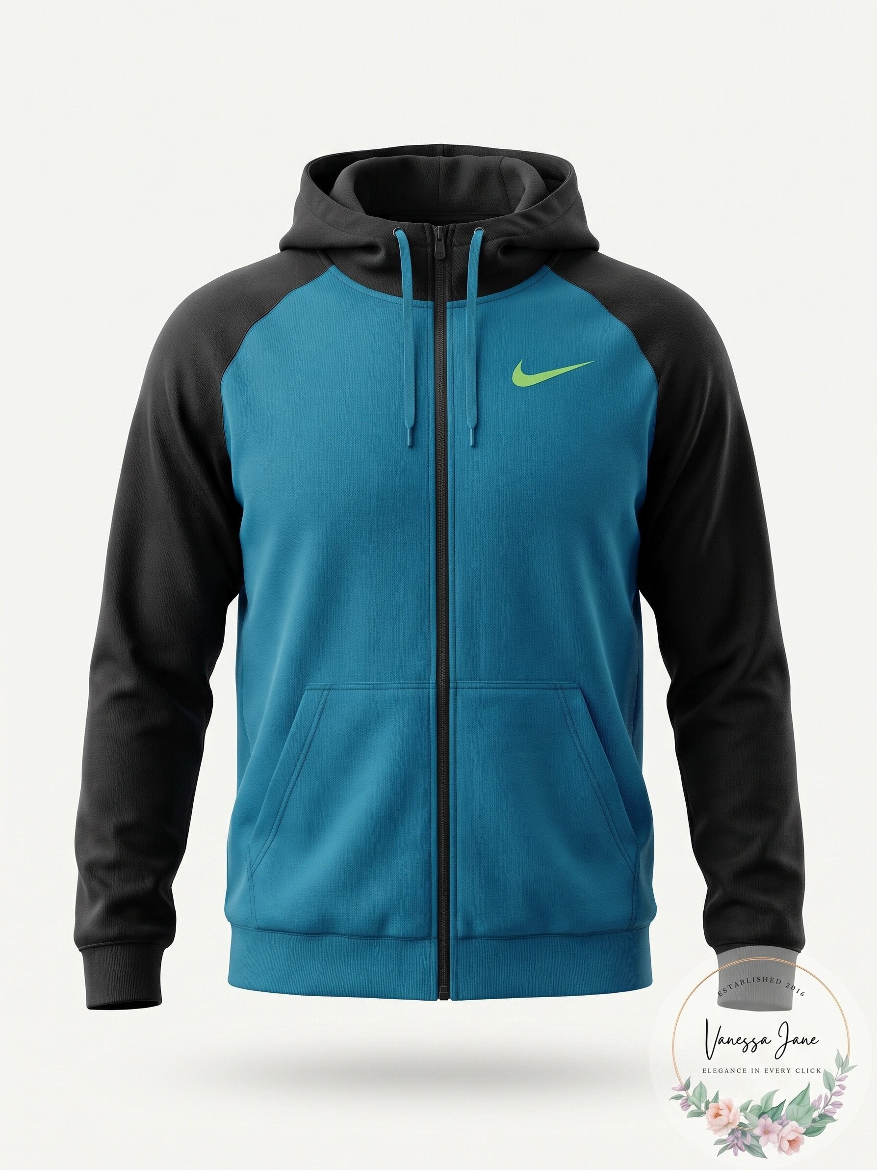Nike Mens Therma Full Zip Hooded Sweatshirt Energy SC