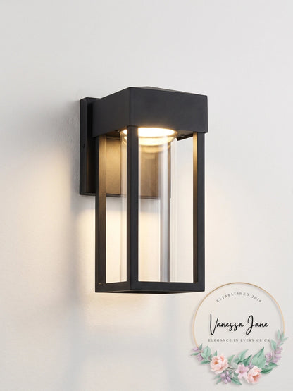 Globe Electric Bowie Integrated LED Outdoor Indoor Wall Sconce, 4424