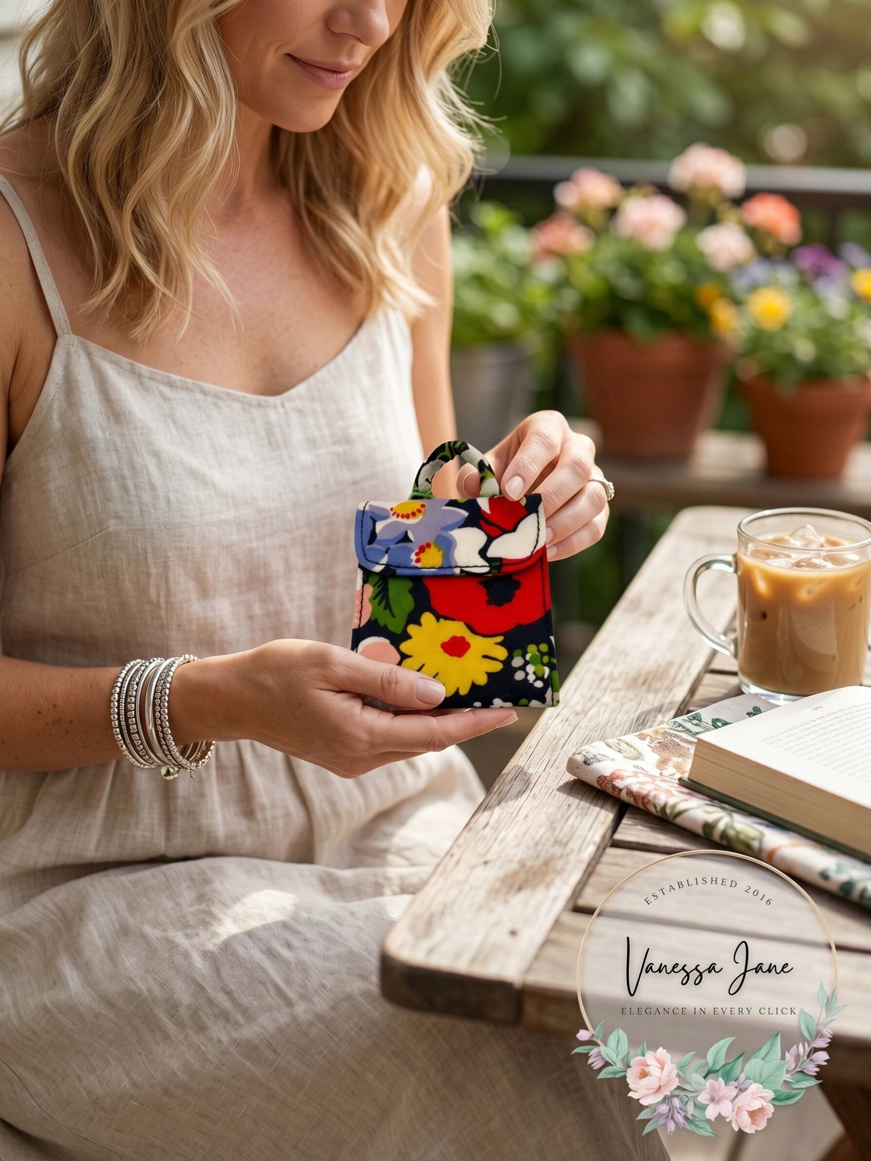 Vera Bradley Poppy Fields Two Way Pocket Mirror