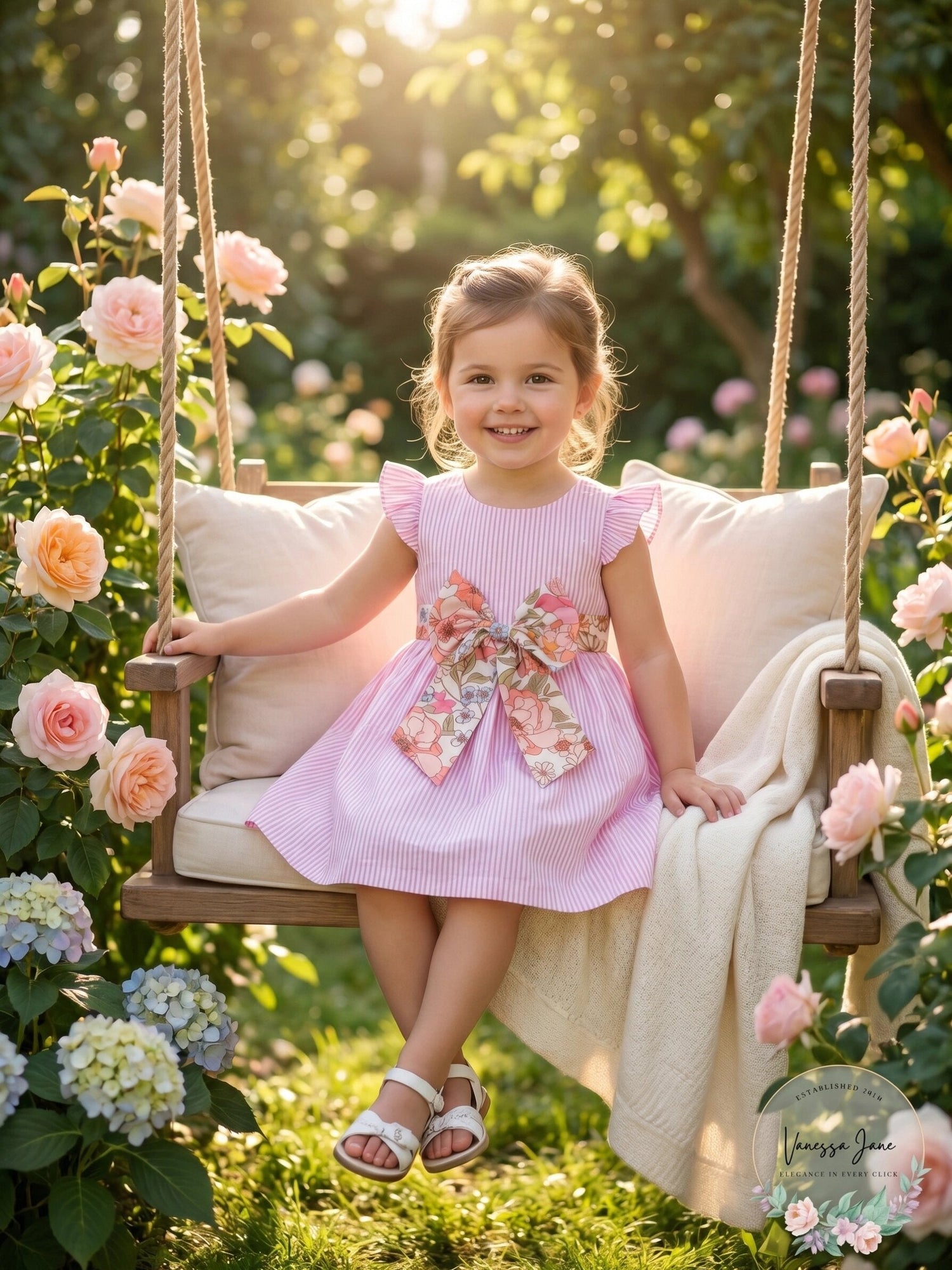 Rare Editions Baby Girls Lurex Seersucker Flutter Sleeve Dress,Pink, 3-6Months