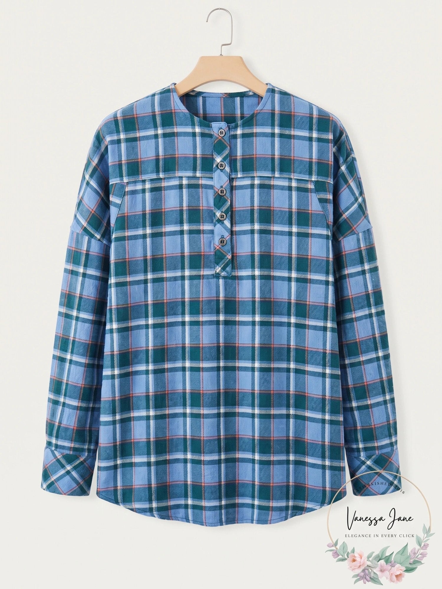 Beach Lunch Lounge Mia Plaid Shirt