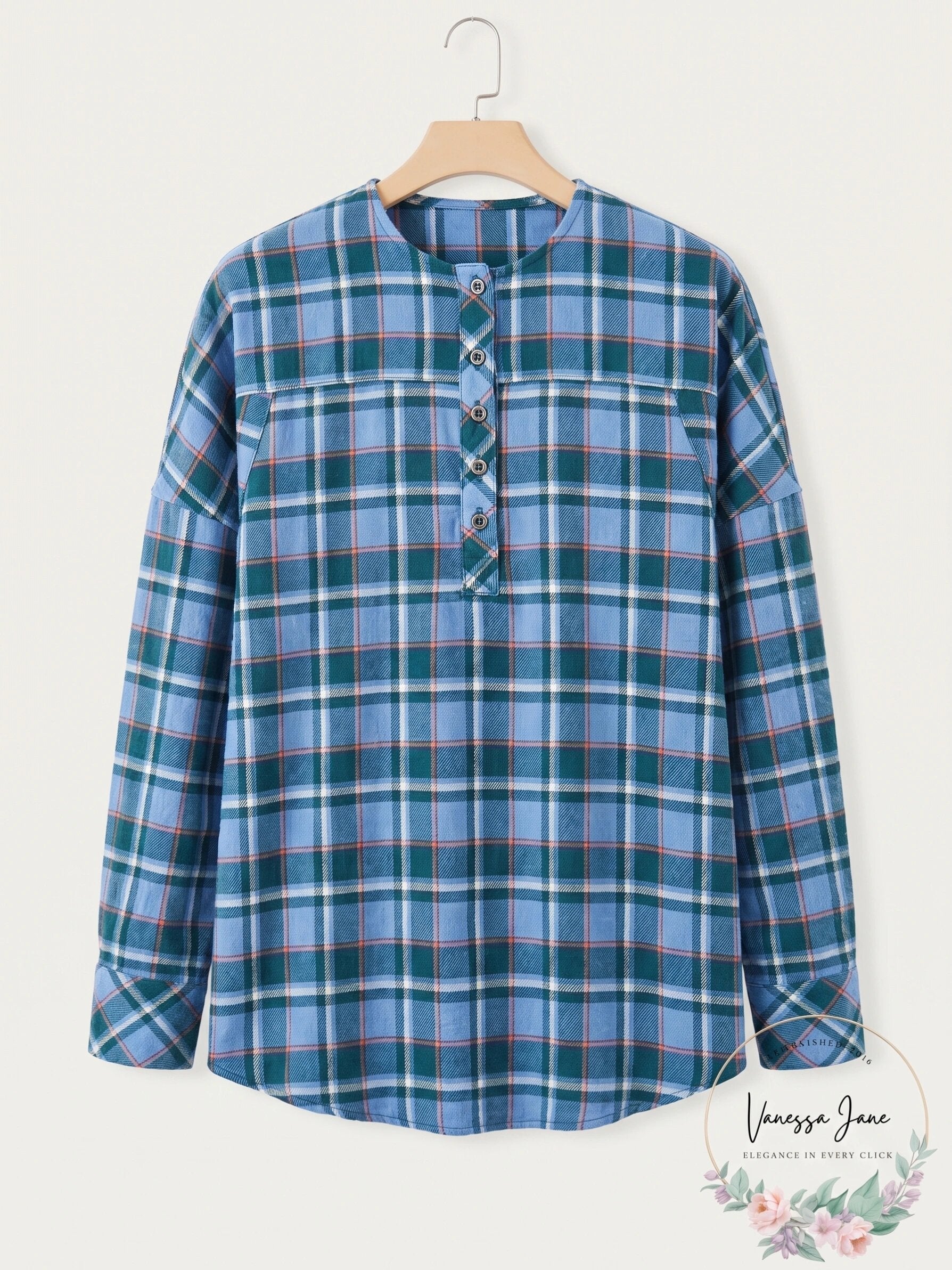 Beach Lunch Lounge Mia Plaid Shirt