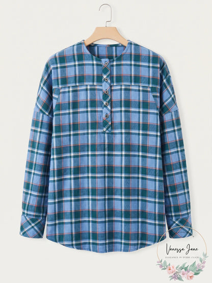 Beach Lunch Lounge Mia Plaid Shirt