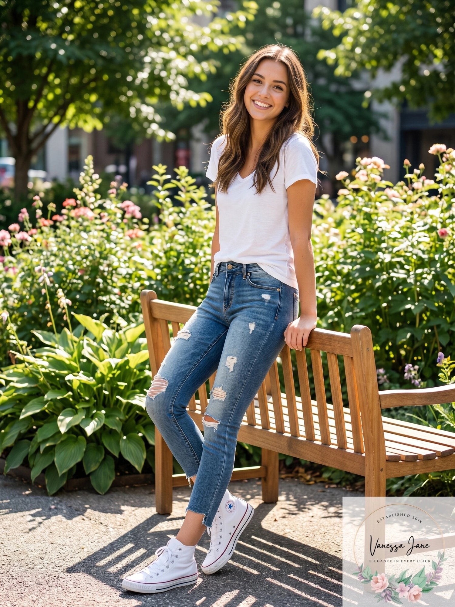 STS Emma Ripped Step Hem Skinny Jeans