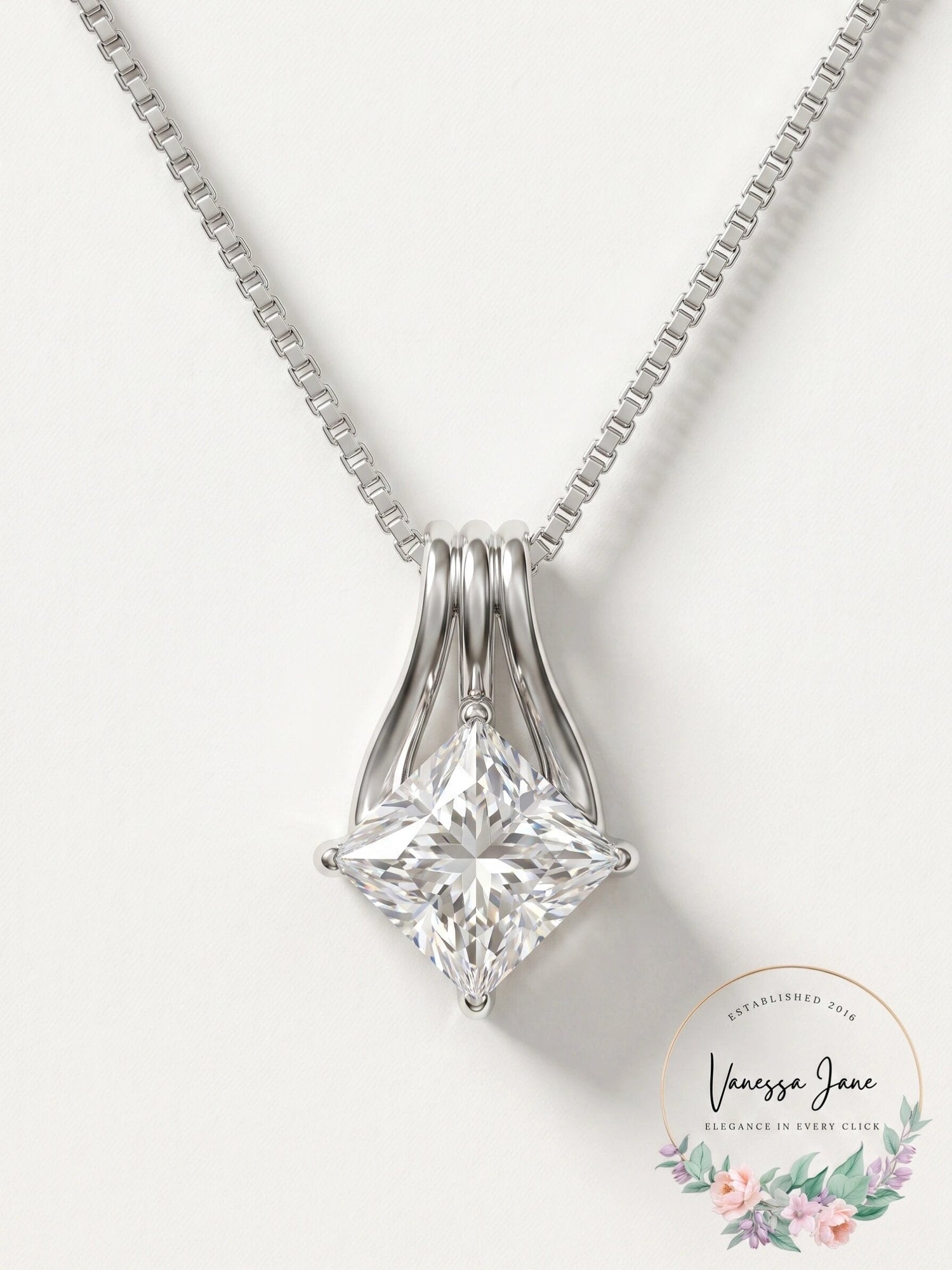 Giani Bernini Cubic Zirconia Kite 18 Pendant Necklace in Sterling Silver