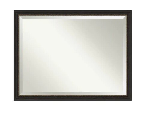 Amanti Art Rectangle Bronze/Copper Metallic Modern Mirror size 43.50 in.