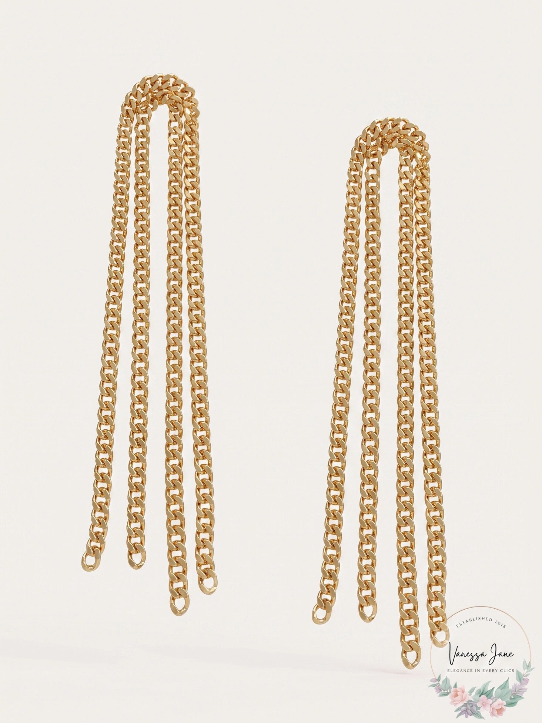 Inc International Concepts Gold-Tone Fringe Linear Earrings