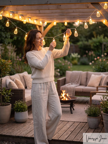 Signature Battery Operated Dome Metal Cap LED Light String, Silver, 4.5-Feet