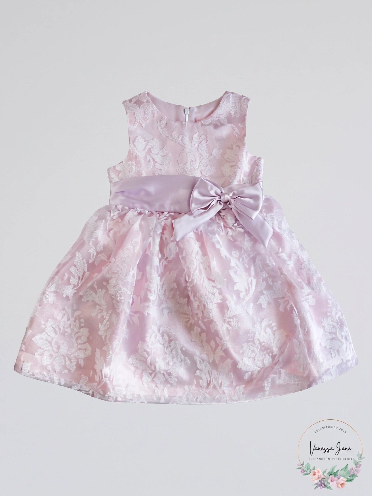 Good Lad Toddler Girls Burnout Gauze Satin Dress, Size 4T