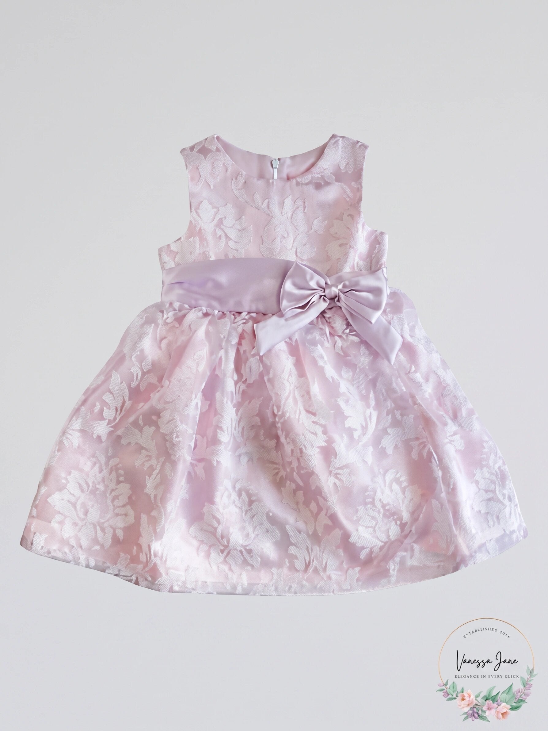 Good Lad Toddler Girls Burnout Gauze Satin Dress, Size 4T