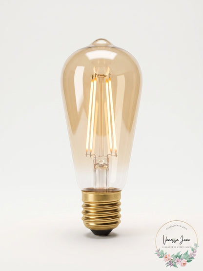 4 Pack Globe Lighting 60-Watt Equivalent ST19 Vintage Edison LED Light Bulb