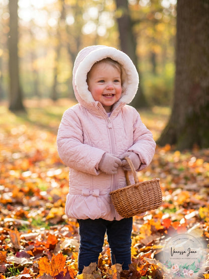 Lippett Girls Toddler Sueded Microfiber Quilted Puffer Jacket, Mauve, 2T