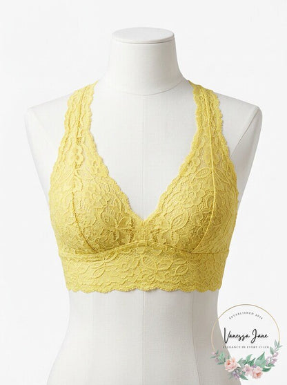 Free People Womens Galloon Lace Racerback Bra