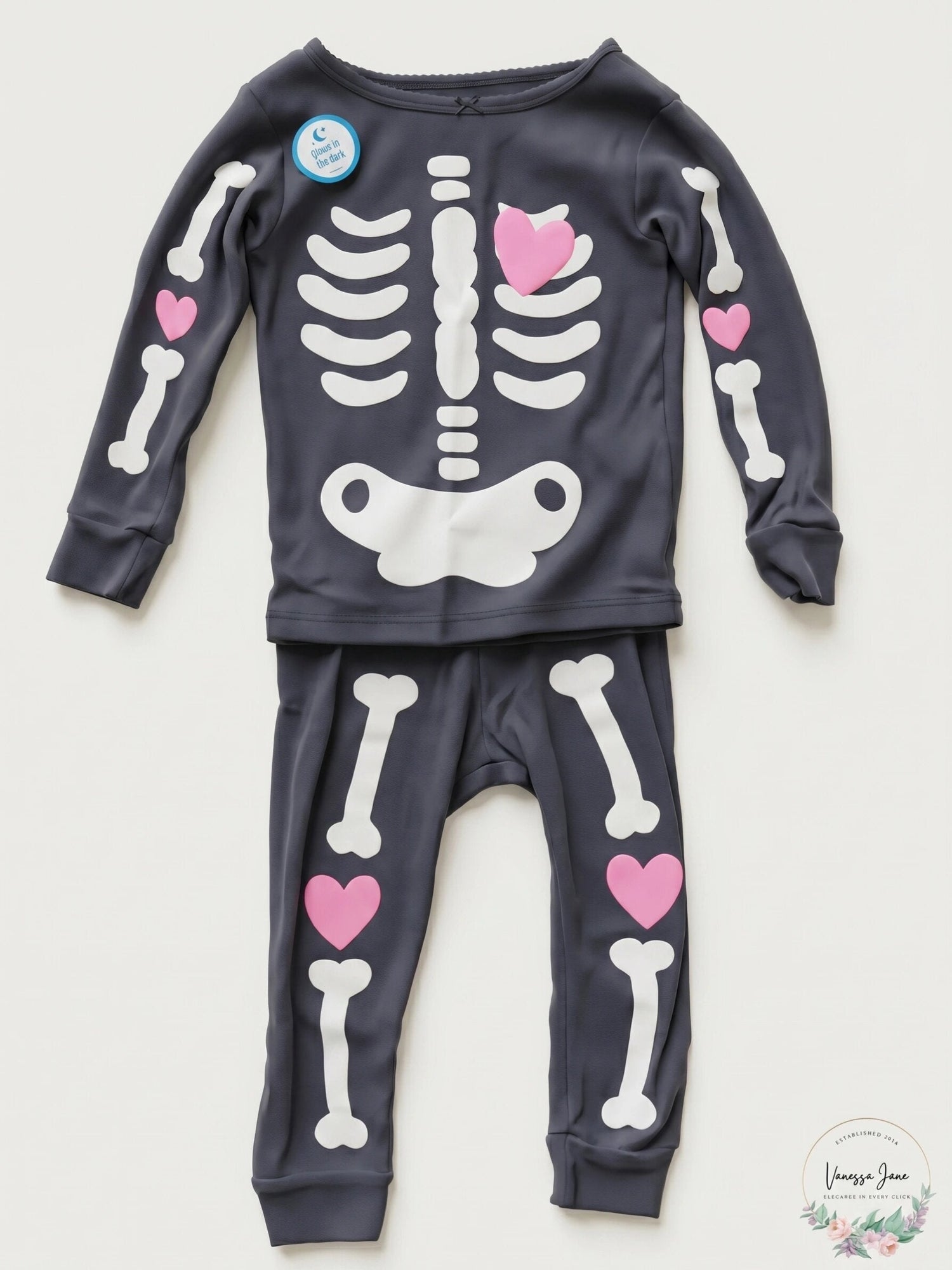 Carters Girls Sleep Bottoms Print Pajama Set, Size 24 Months