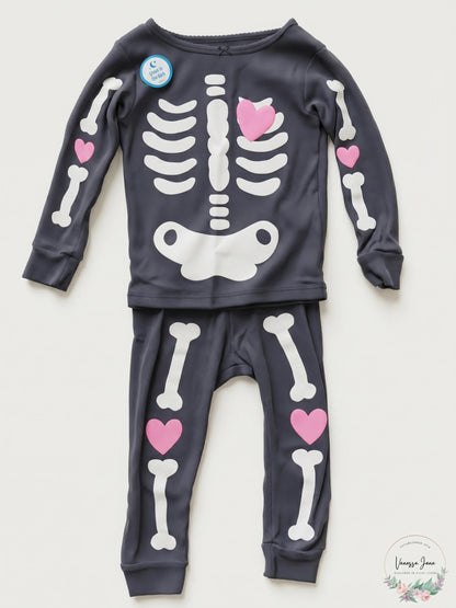 Carters Girls Sleep Bottoms Print Pajama Set, Size 24 Months
