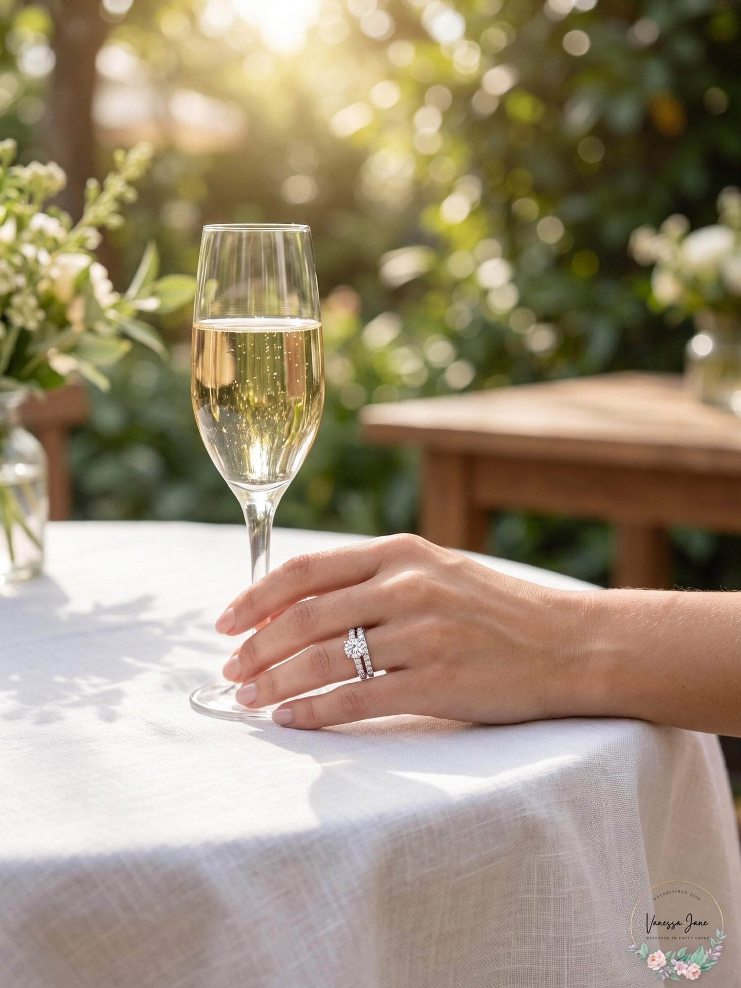 Charter Club Ring Set, Cubic Zirconia Engagement , Size 5