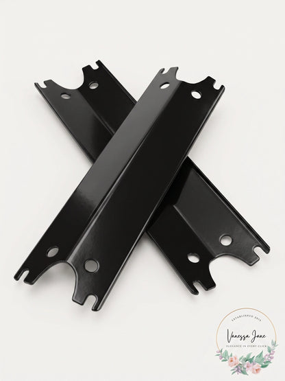 2-Pack Universal Porcelain Steel Grill Heat Plates, 15 1/8" x 3 3/4"
