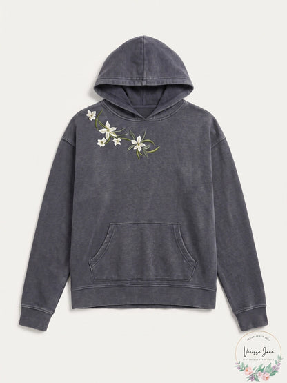 ONeill Juniors Embroidered Fleece Hoodie, Size Large