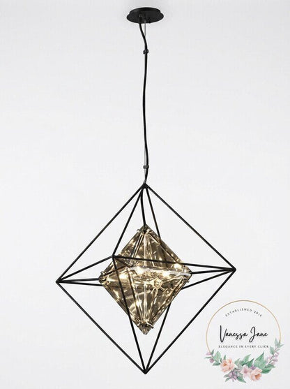 Troy Lighting Epic Pendant in Forged Iron, Size Medium