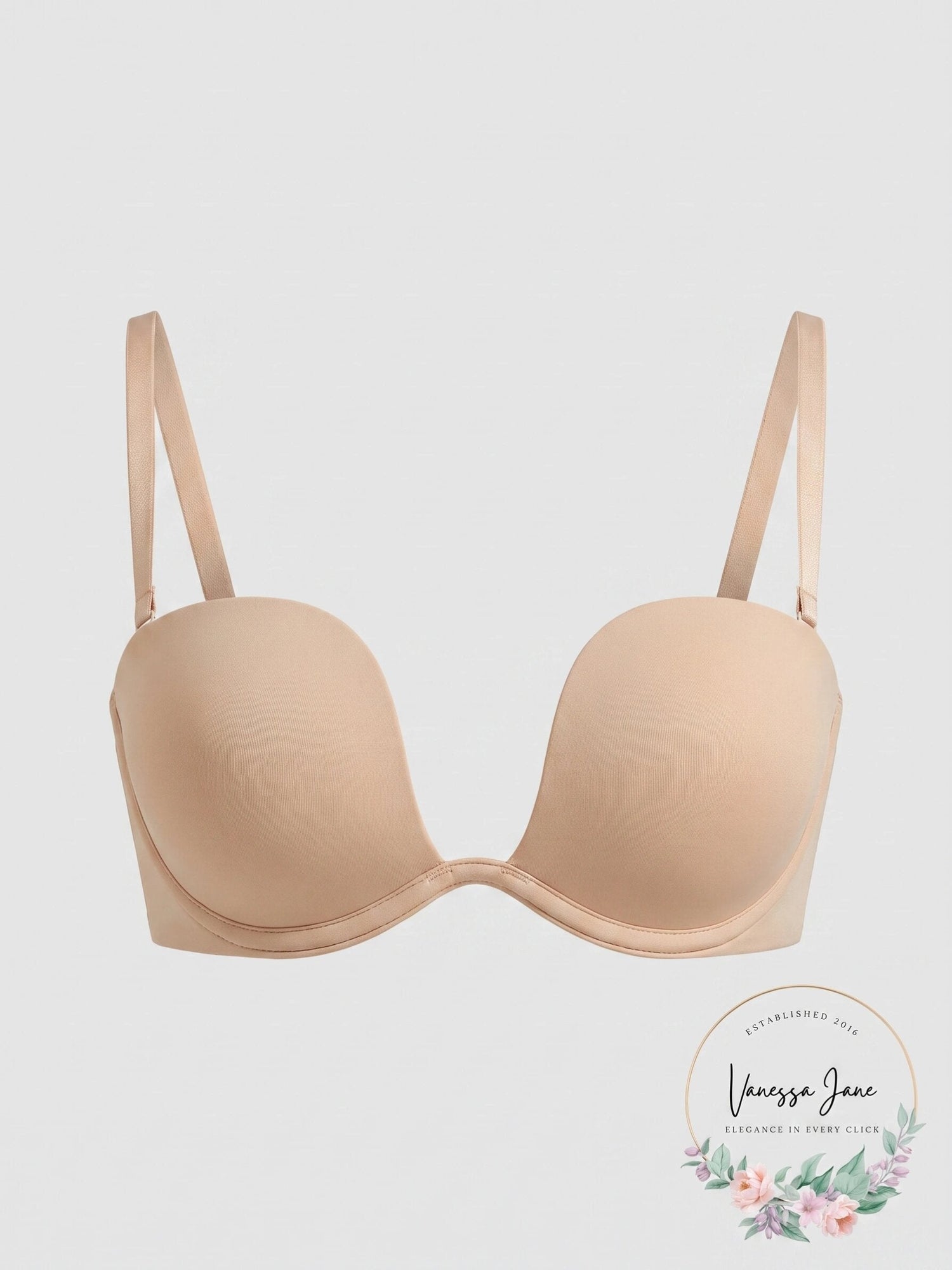 Lascana Womens Multiway Plunge Bra - Toffee, Size 36B
