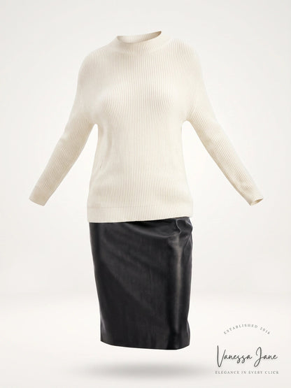 Alfani Eyelash Knit Ribbed Sweater, Size Medium