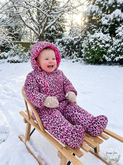 Wippette Baby Girls Cheetah Pram 6-9M Pink