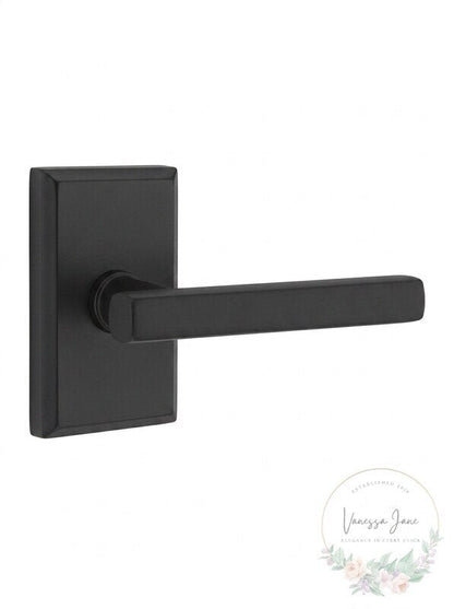 Emtek Concealed Fastener Passage Set, Rectangular Rosette and Freestone Levers