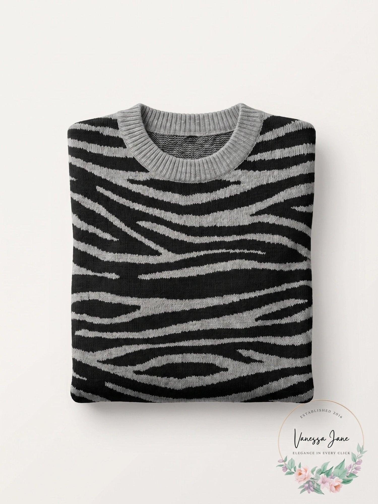 Karen Kane Womens Zebra Stripe Sweater, Size XL