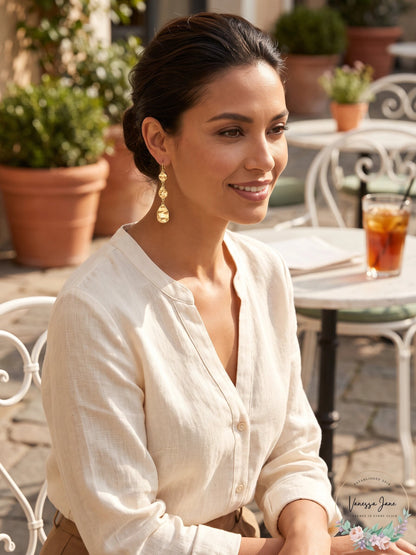 Style and Co Linear Triple Drop Earrings