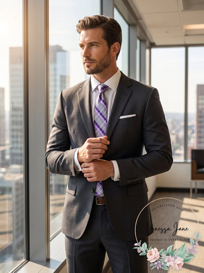 Van Heusen Mens Grid Necktie