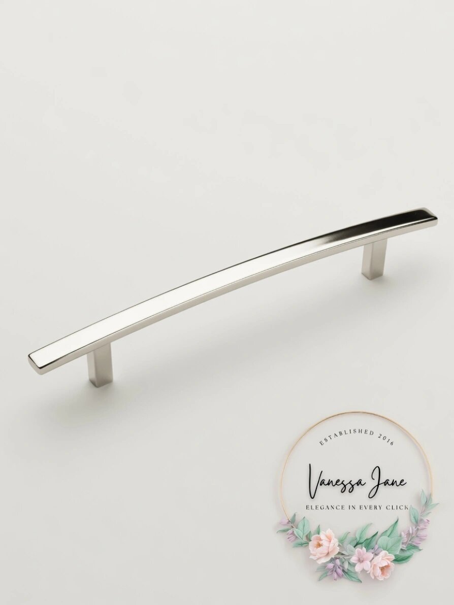Amerock BP26204PN Cyprus 6-5/16 inch Center Cabinet Pull in Polished Nickel