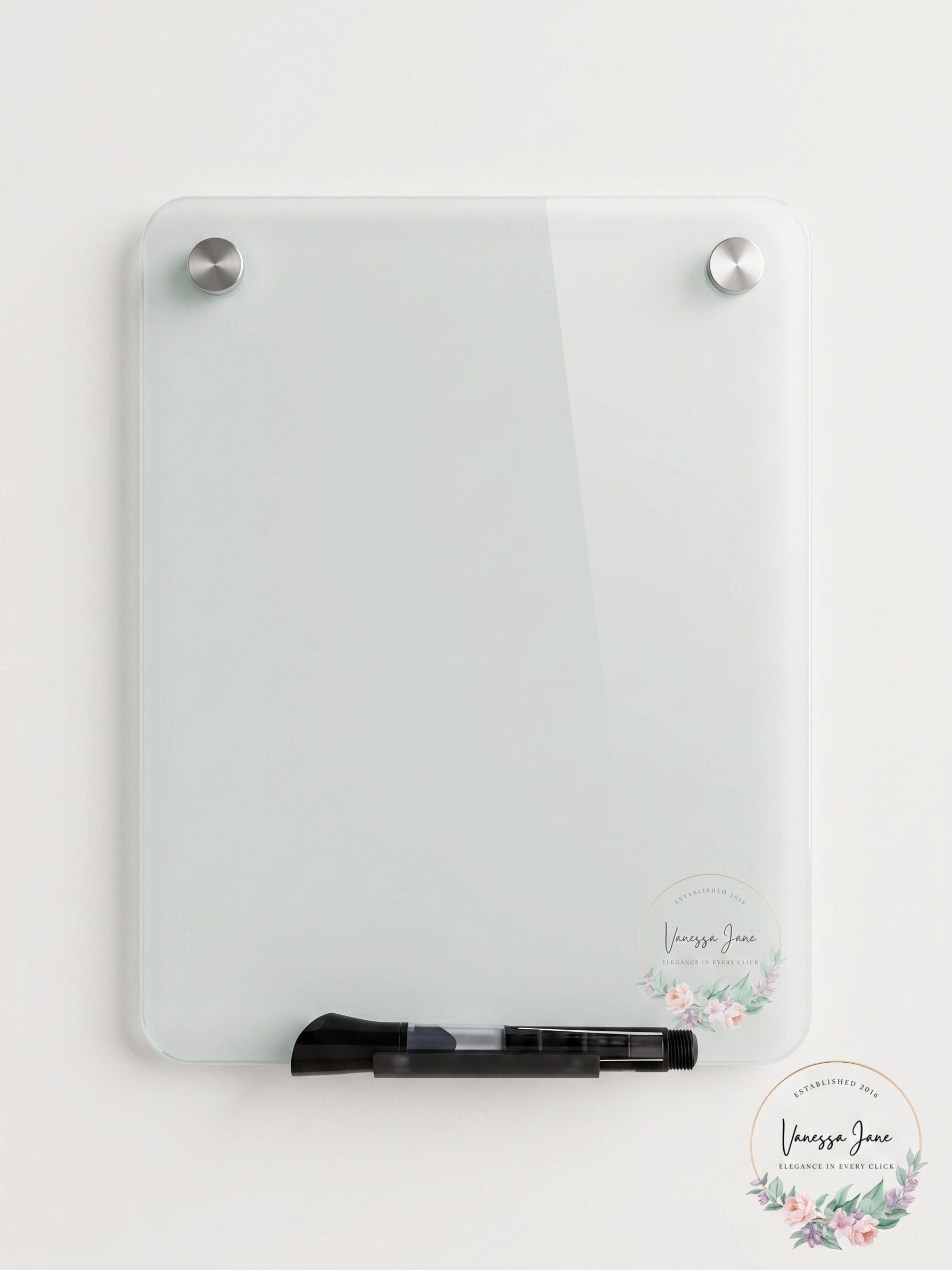 Iceberg Clarity Glass Personal Dry Erase Boards Ultra-White Backing