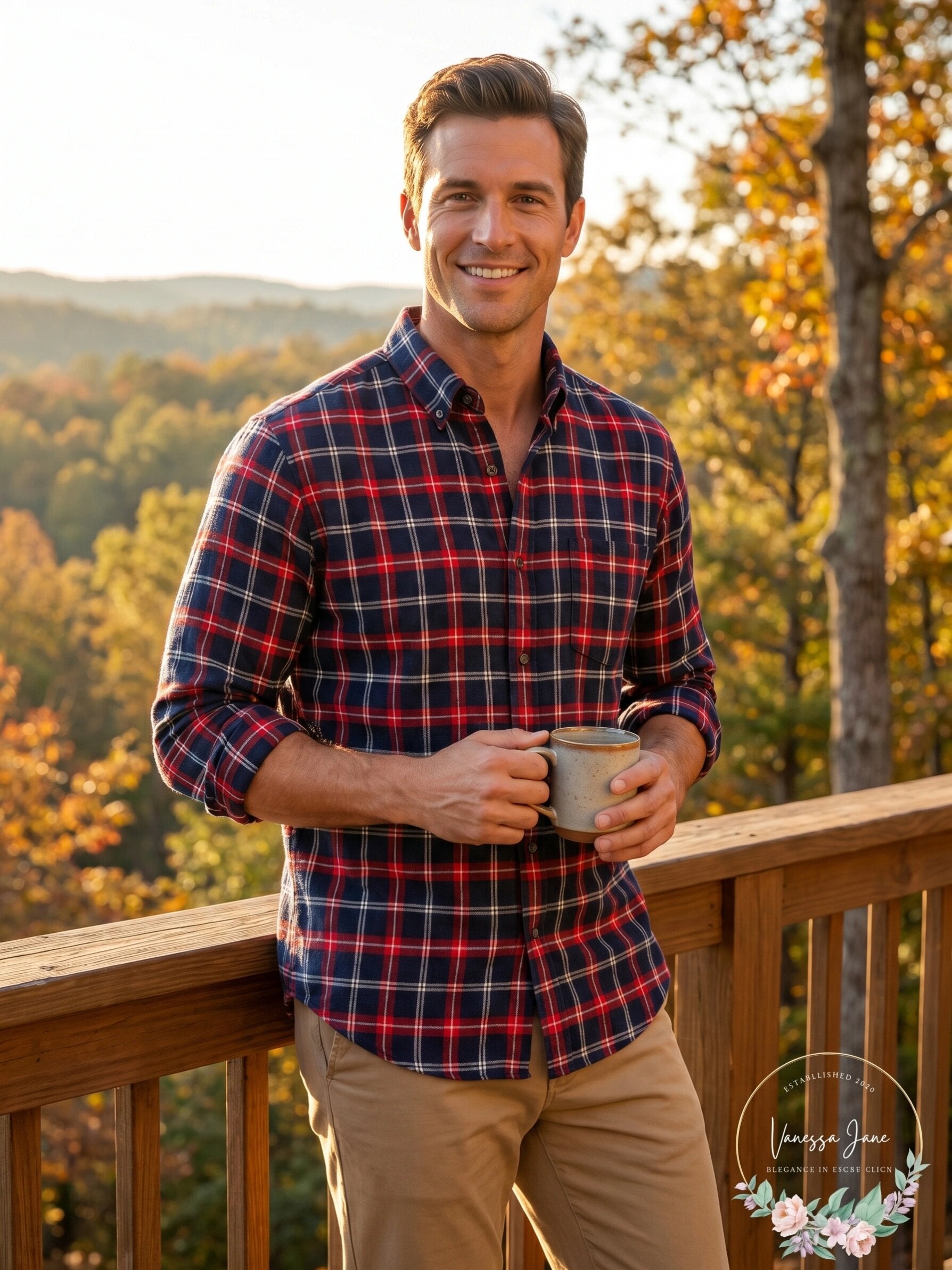 Club Room Mens Plaid Flannel Shirt
