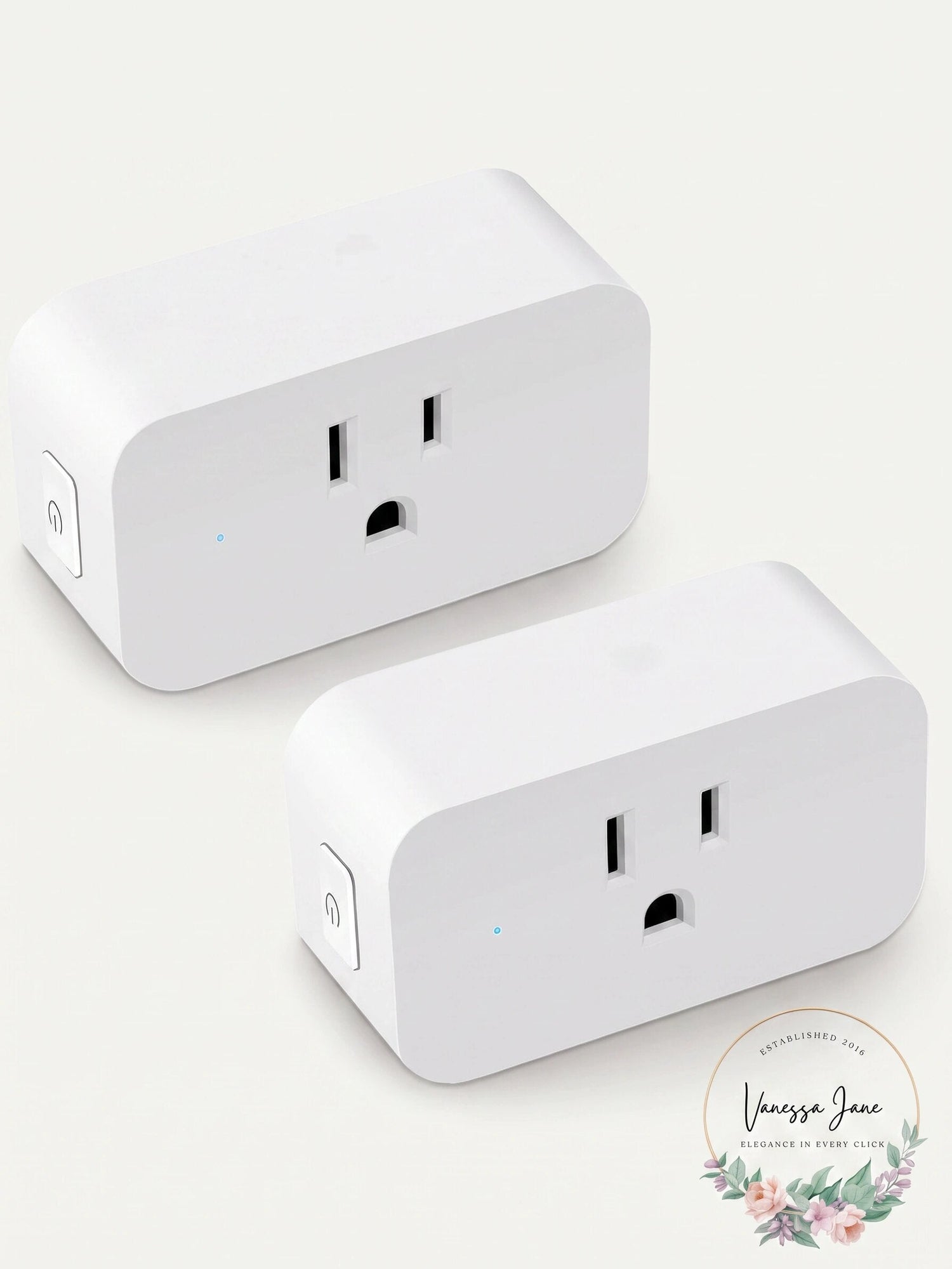 LINGANZH Smart Plug 2 Pack, Mini WiFi Smart Socket Compatible with Alexa Echo Go