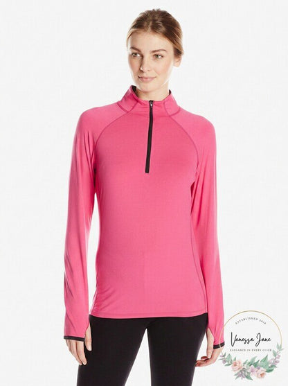 Snow Angel Womens Veluxe Color Splash Zip Tee, Large