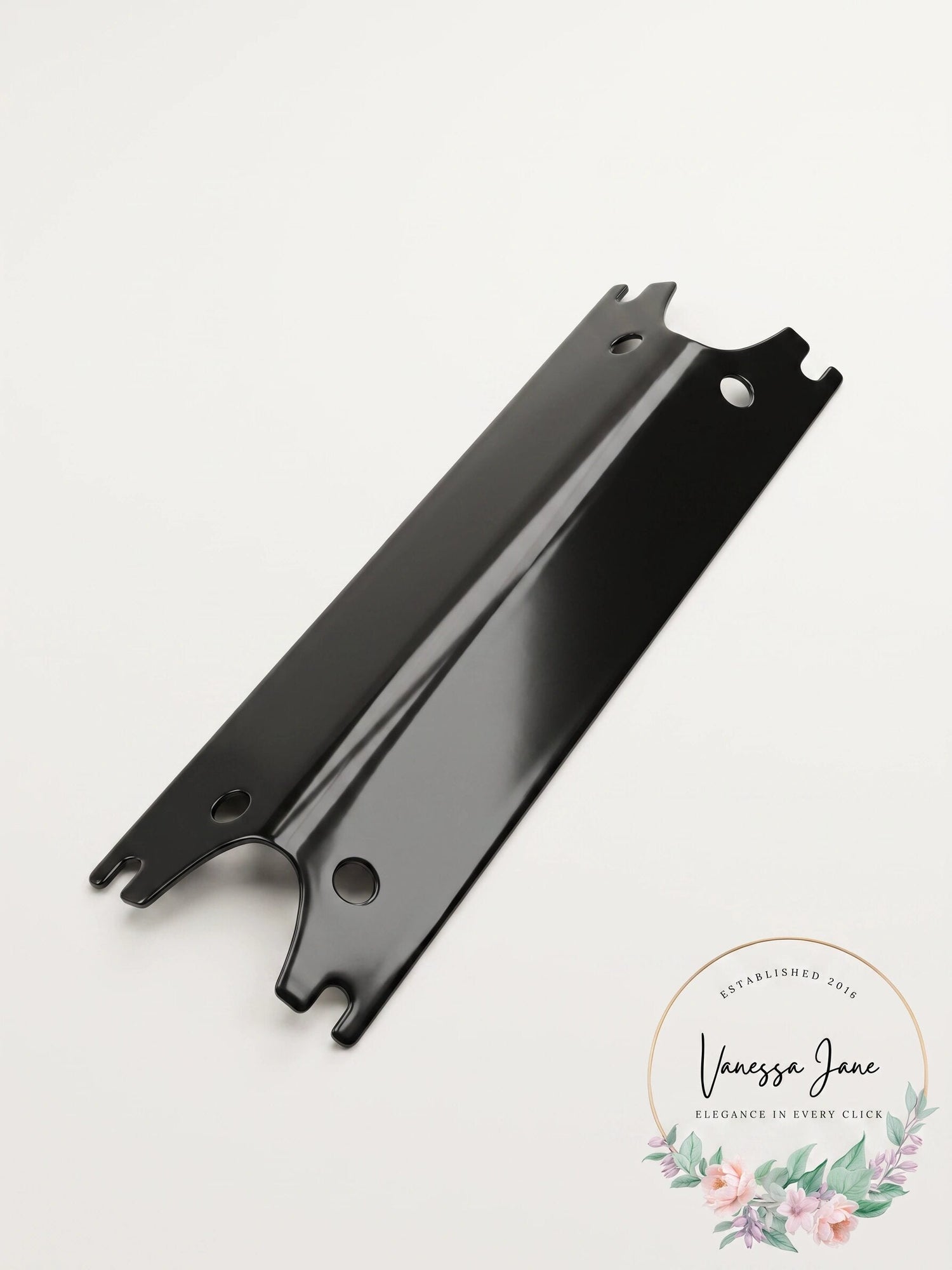 2-Pack Universal Porcelain Steel Grill Heat Plates, 15 1/8" x 3 3/4"