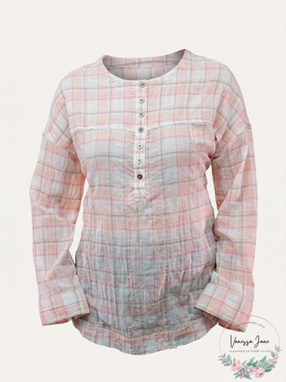 Beach Lunch Lounge Mia Plaid Shirt