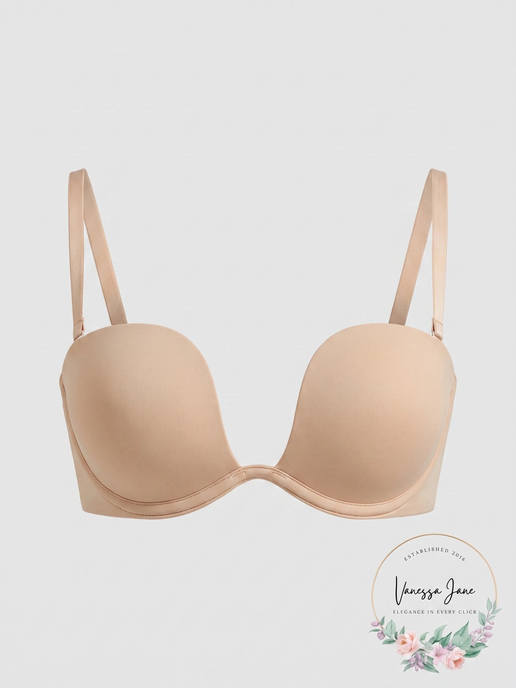 Lascana Womens Multiway Plunge Bra - Toffee, Size 36B