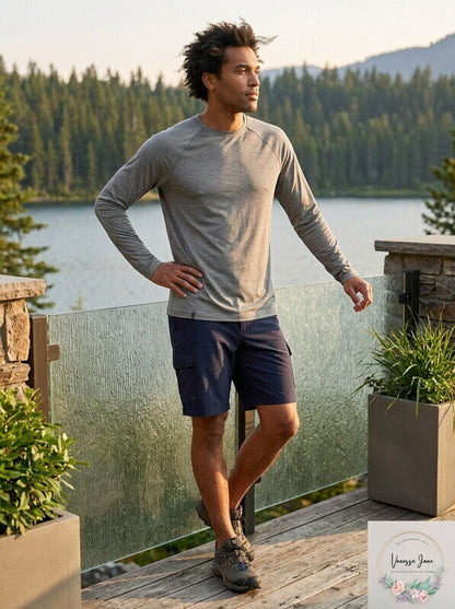 G.H. Bass Mens Boundary Trek Base Layer Long Sleeve Tee
