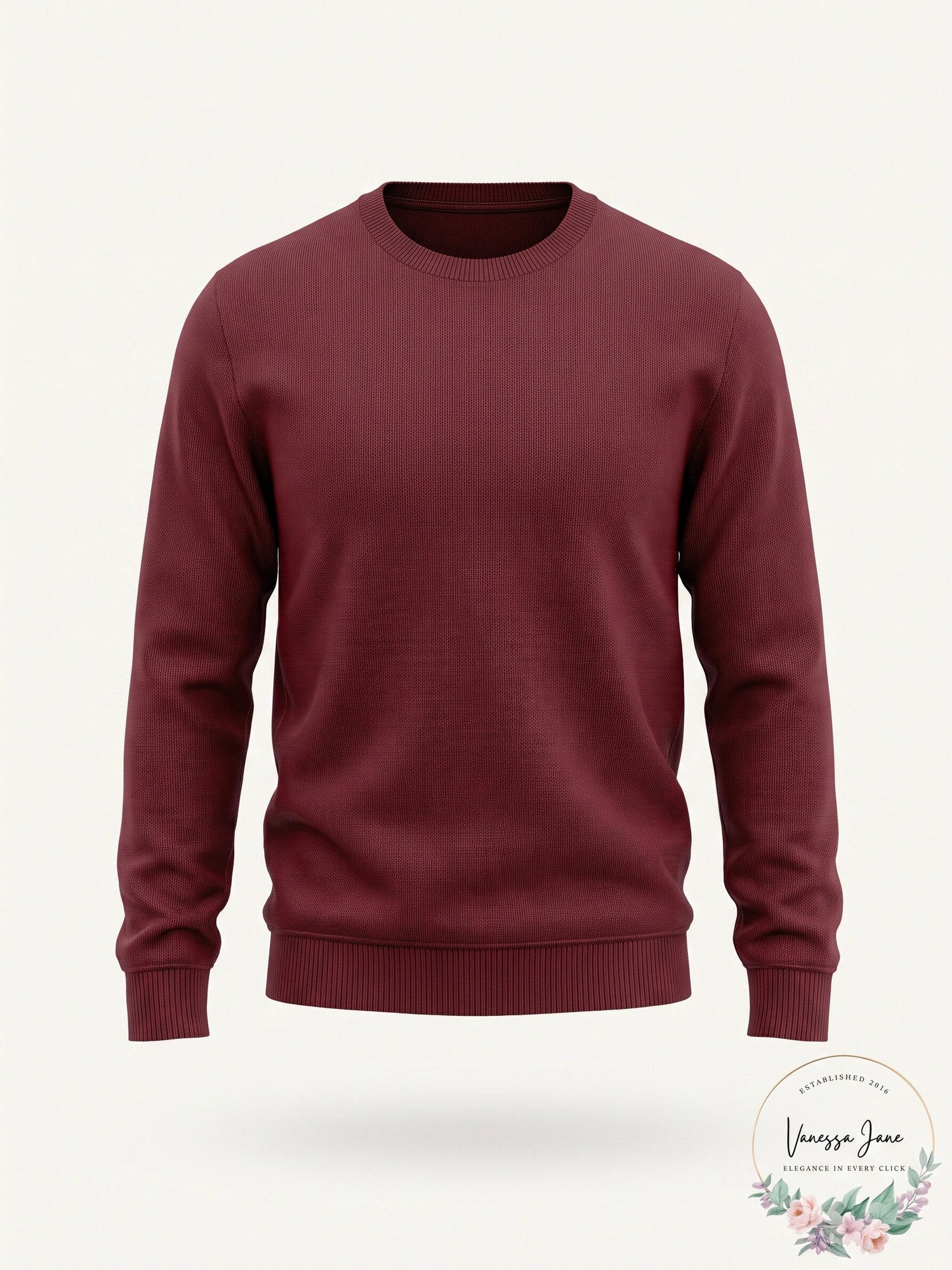 Original Penguin Tuck Stitch Sweater, Tawny Port, Size Large
