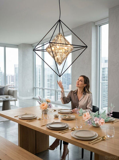 Troy Lighting Epic Pendant in Forged Iron, Size Medium