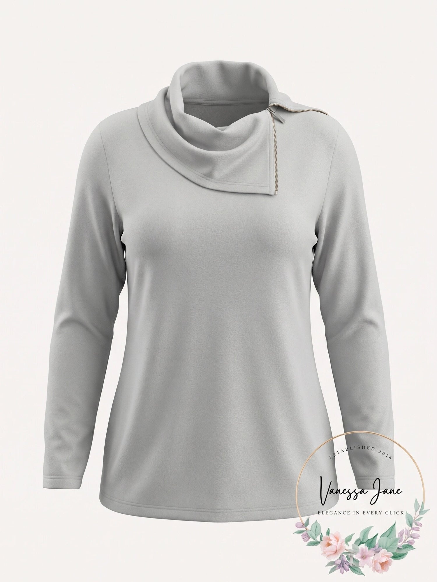 Tommy Hilfiger Plus Size Zip-Neck Thermal, 2X/Ivory